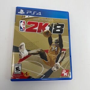 NBA 2K18 Legend Edition Gold Sony PlayStation 4 PS4 Shaq Cover Sports Game 2017